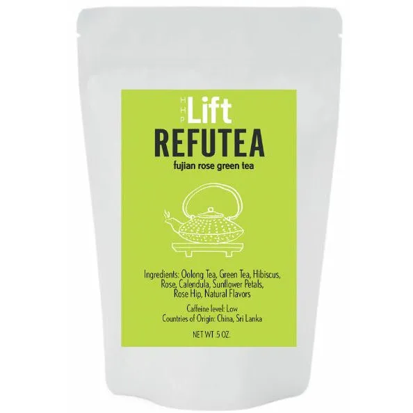 0.5 Oz. Fujian Rose Green Loose Leaf Tea  - With 10 Tea Bags