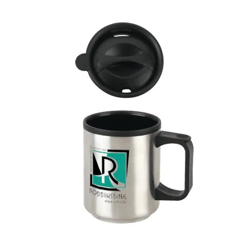 11 OZ STAINLESS MUG WITH PLASTIC LINER