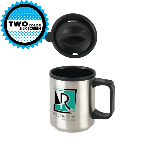 11 OZ STAINLESS MUG WITH PLASTIC LINER