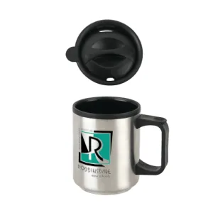 11 OZ STAINLESS MUG WITH PLASTIC LINER