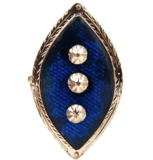14 Karat Vintage Restored Bohemian Ring Holographic Enamel