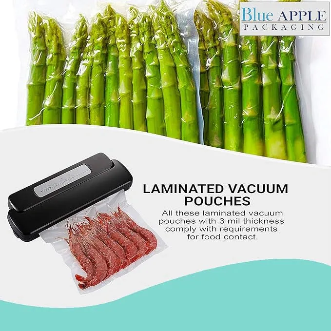 14X16 inches Vacuum Seal Bags for Food Packaging 3 Mil Co-Extruded