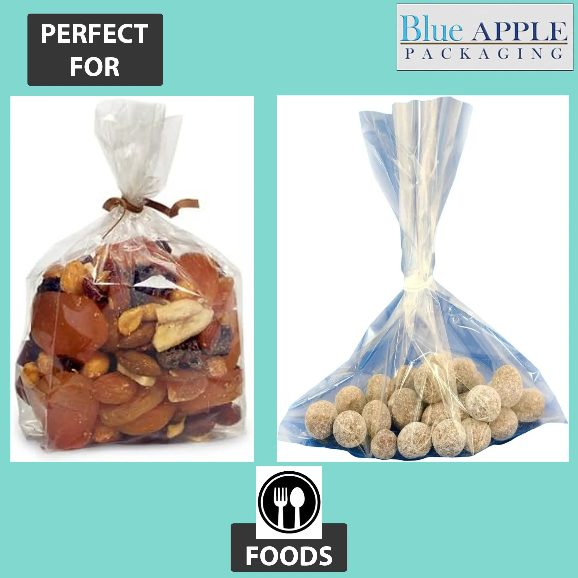 14X20 inches Polypropylene Bags 1.5 Mil Clear Flat