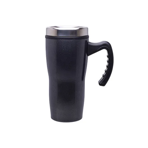 16 oz Double Wall Insulated Stainless Steel Stealth Mug with Plastic Liner