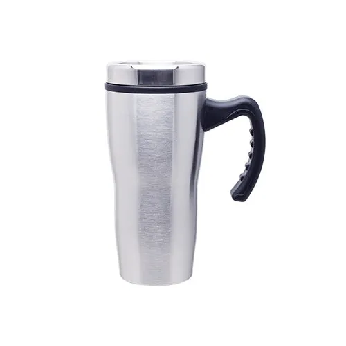 16 oz Double Wall Insulated Stainless Steel Stealth Mug with Plastic Liner