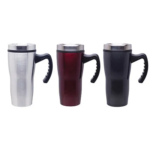 16 oz Double Wall Insulated Stainless Steel Stealth Mug with Plastic Liner