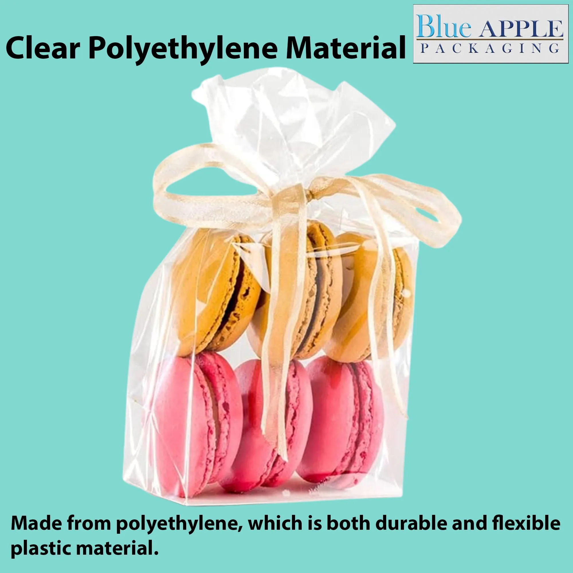 16X12X24 inches Gusseted Poly Bags Clear 1.5 Mil Low Density LDPE