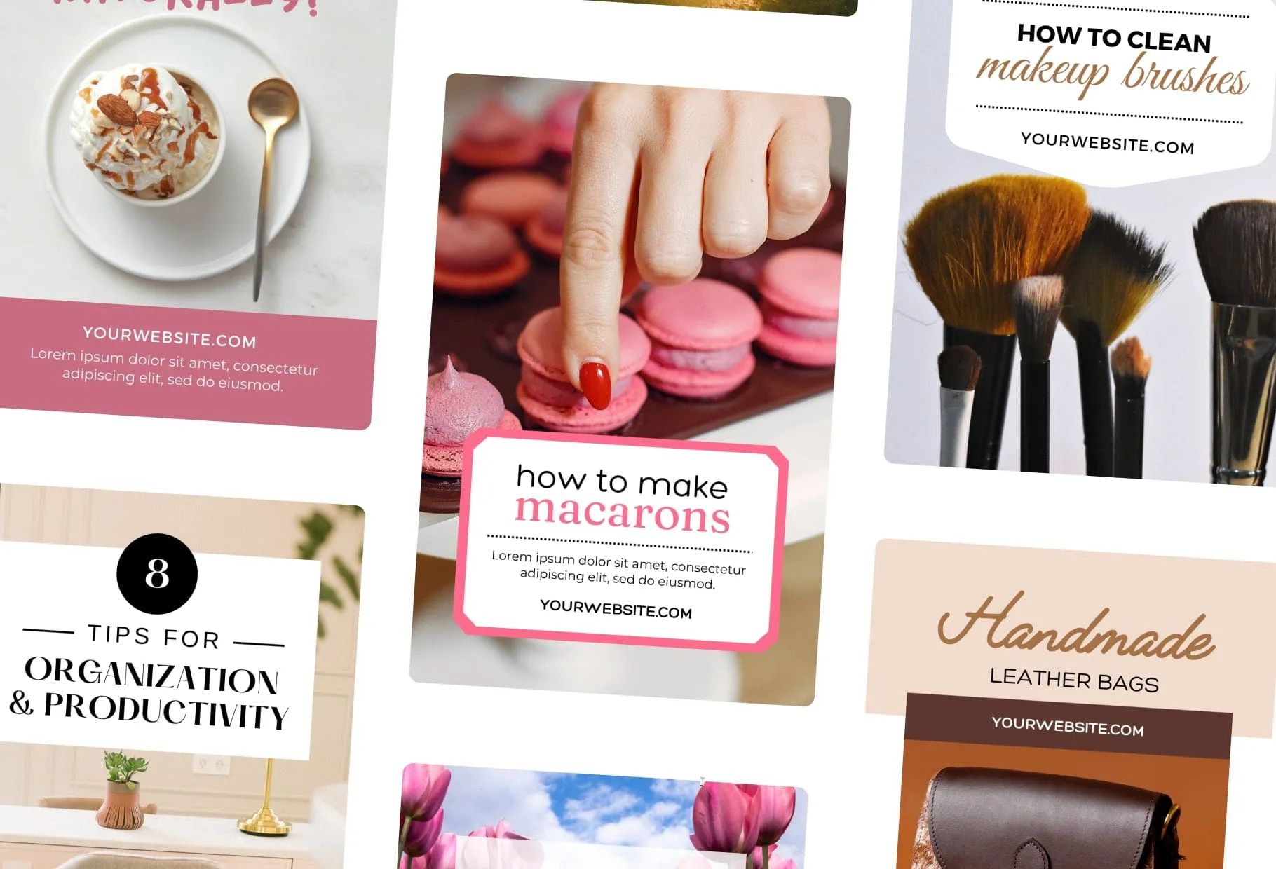 30 Modern Pinterest Canva Template Bundle