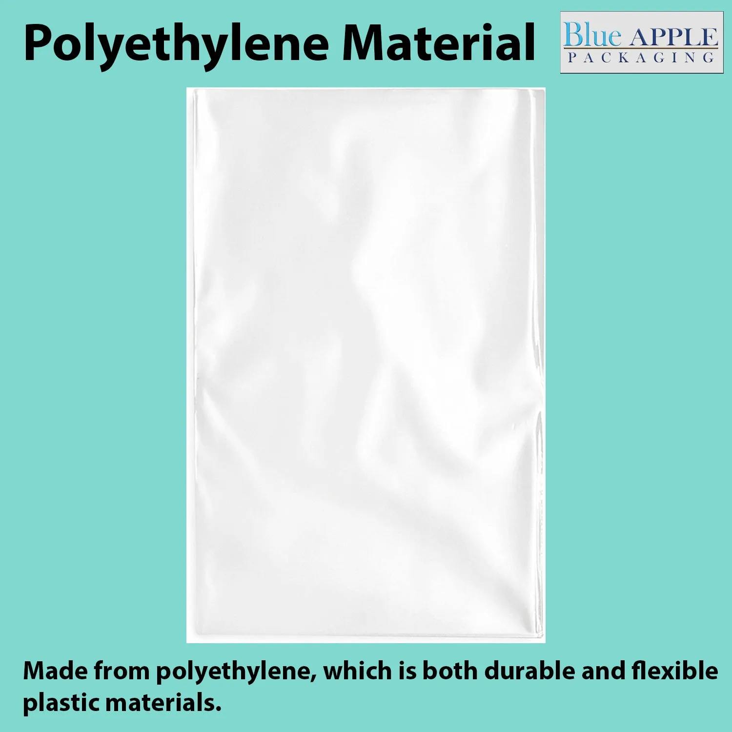 38X65 inches Clear Flat Poly Bags 3Mil Open Top (LDPE)