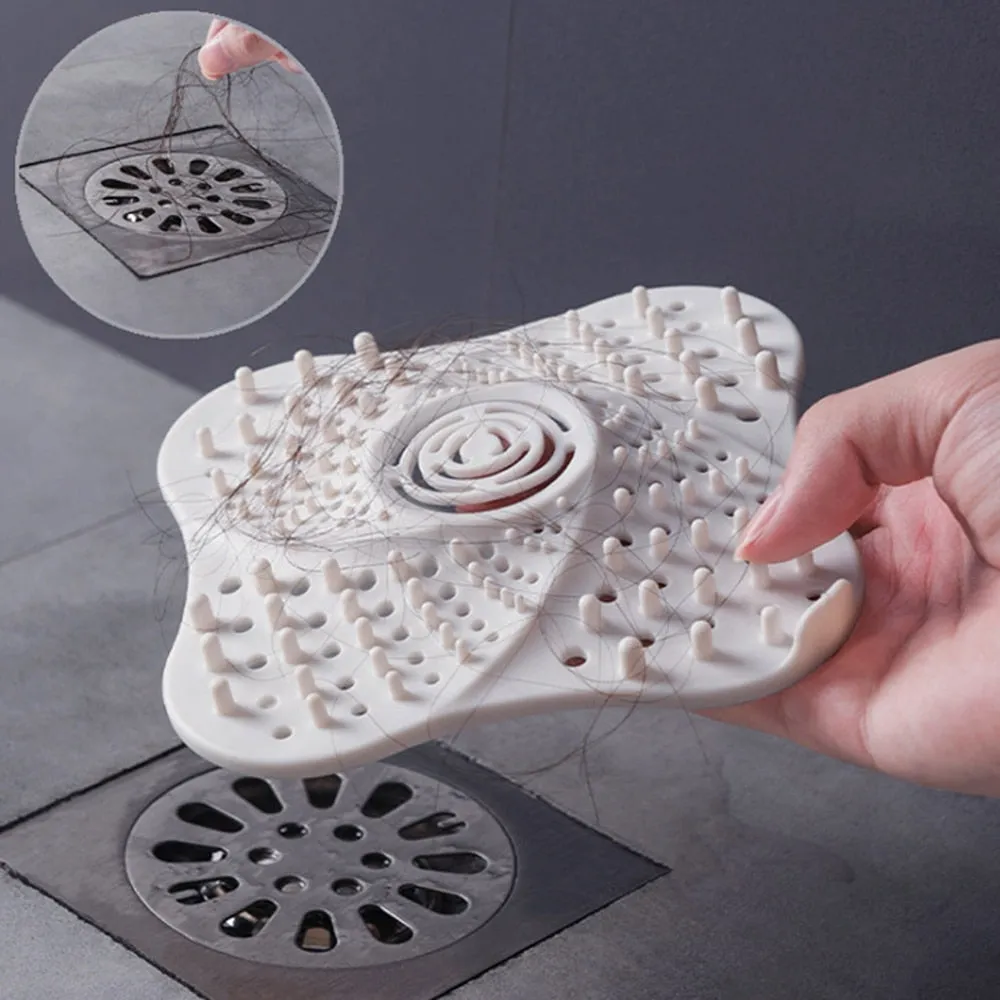3pcs Anti-blocking Hair Catcher Sink Strainer Filter