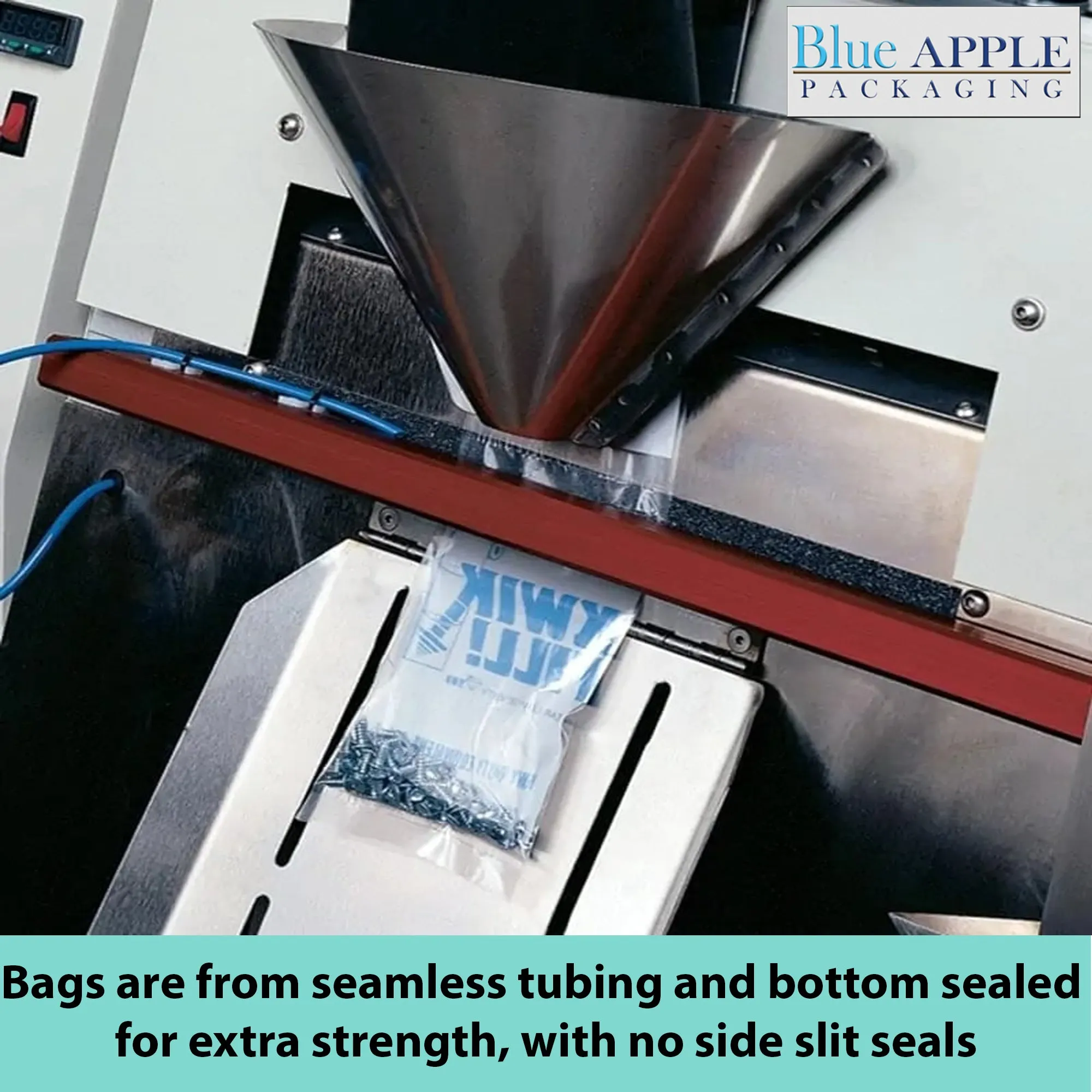 4X5 Inches Kwik-Fill® Pre-Opened Poly Bags on Roll 2.75 Mil AutoBags 1500/RL