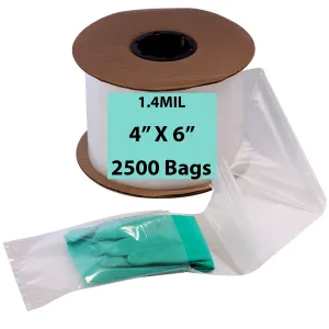 4X6 Inches Kwik-Fill® Pre-Opened Bags on Roll 1.4 Mil Auto Bag 2500/RL