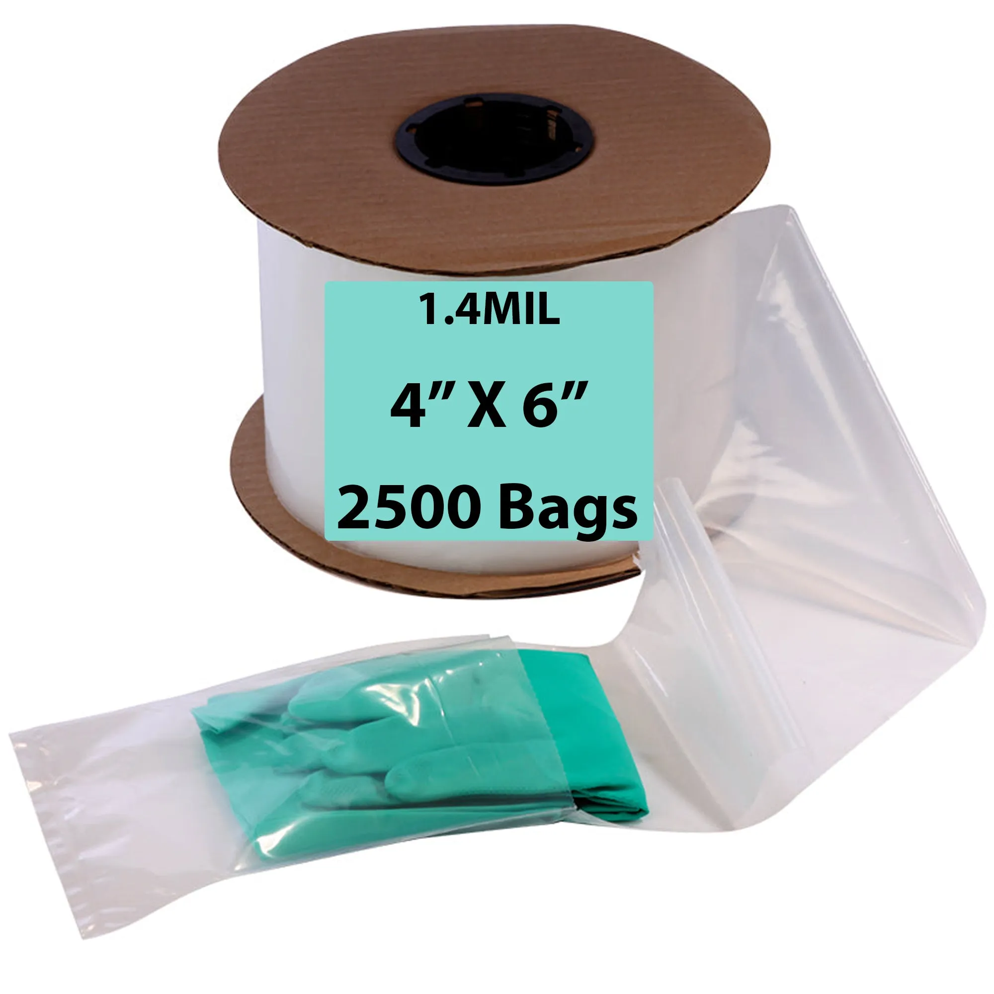 4X6 Inches Kwik-Fill® Pre-Opened Bags on Roll 1.4 Mil Auto Bag 2500/RL