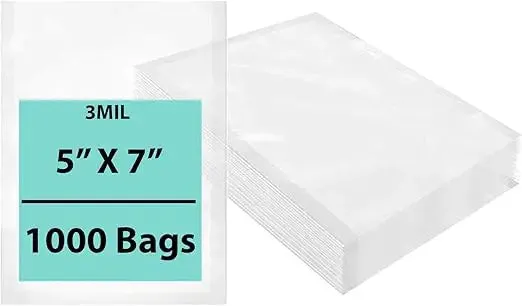 5X7 inches Vacuum Seal Bags for Food Packaging 3 Mil Co-Extruded