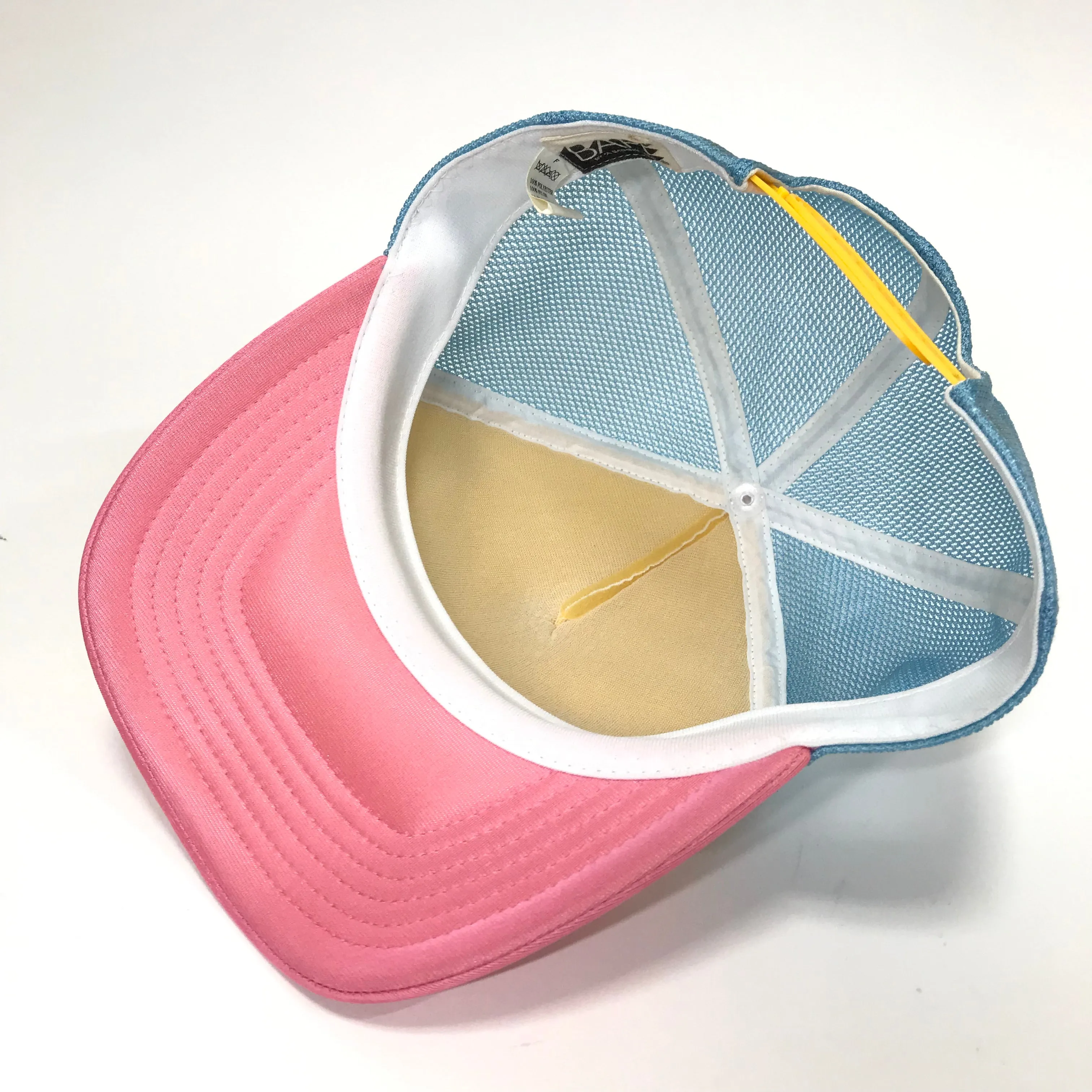A Bathing Ape Bape Cotton Candy NYC Logo Mesh Trucker Cap