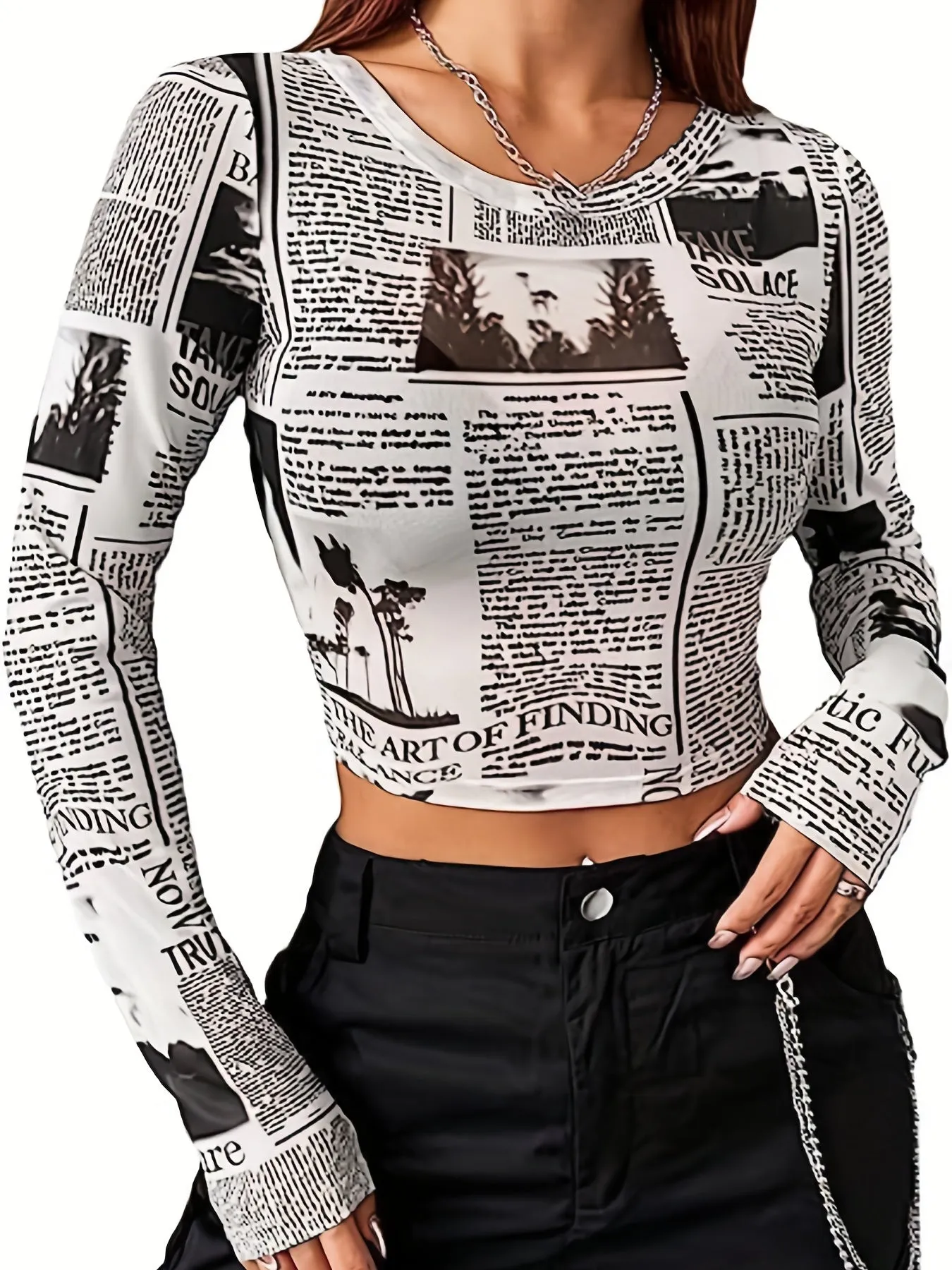 Aella® | Street style top made from newspaper