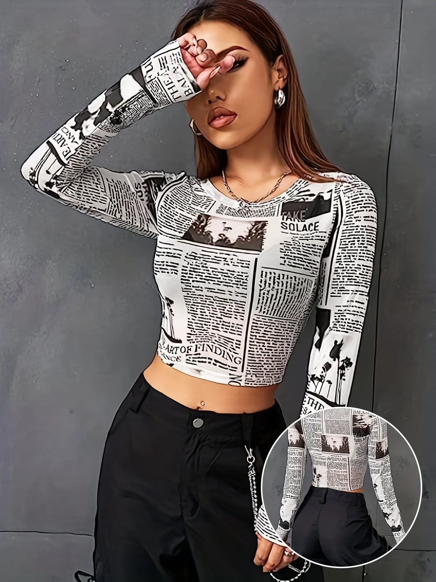 Aella® | Street style top made from newspaper
