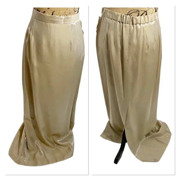 Alex Evenings Vintage Champagne 2 Piece Skirt &amp; Jacket Set, Plus Size 14