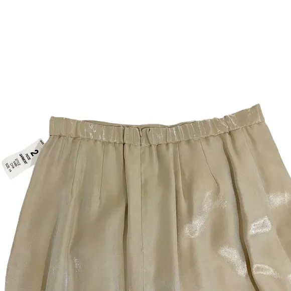 Alex Evenings Vintage Champagne 2 Piece Skirt &amp; Jacket Set, Plus Size 14