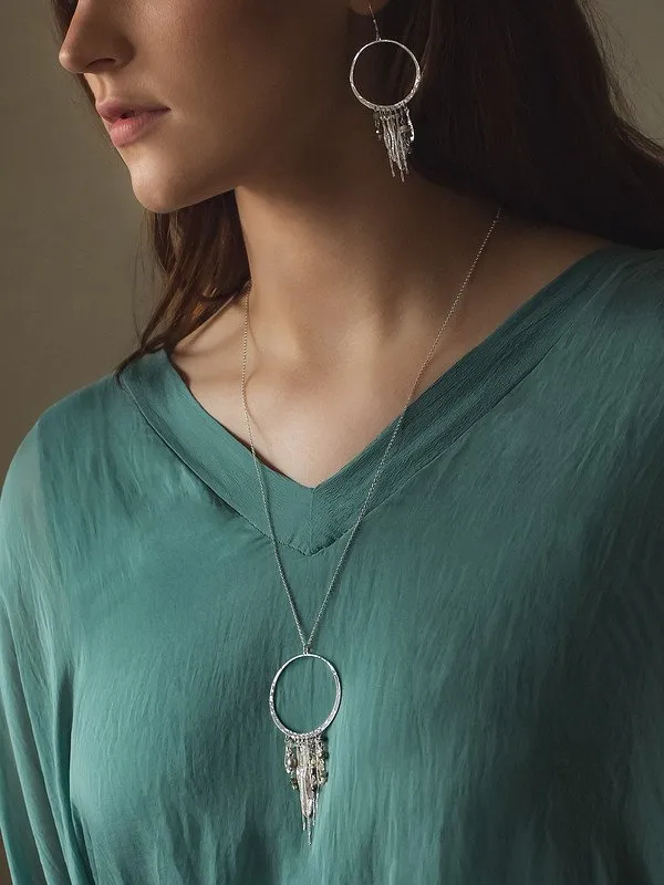 Altamira Hoop Earrings Silver