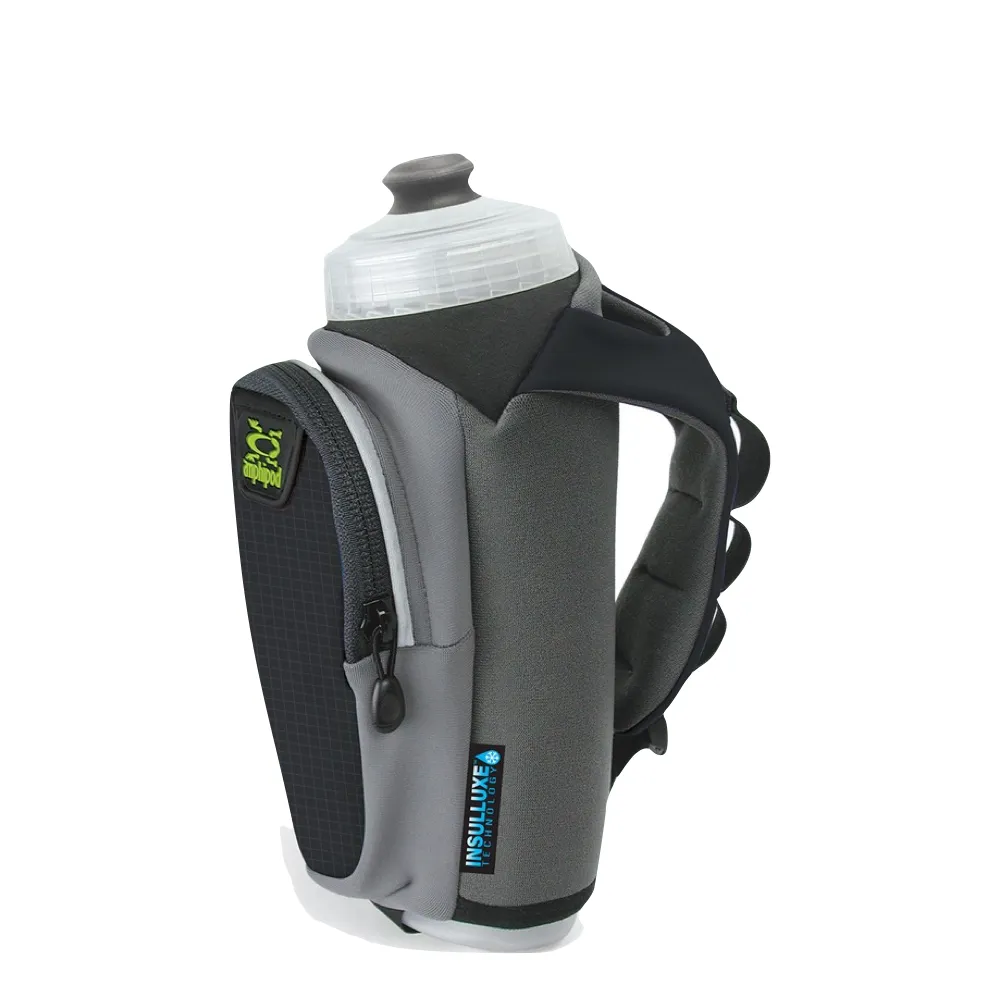 Amphipod Hydraform Ergo-Lite Ultra 20 oz. Handheld Bottle in Charcoal/Clear