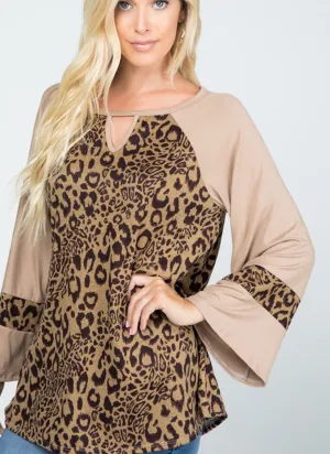 Animal Print Sweater Top