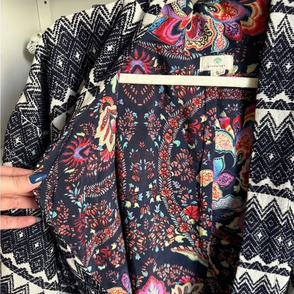 Anthropologie Guadalupe woven multicolor kimono cardigan coat jacket boho top