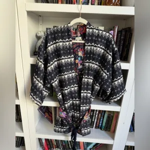 Anthropologie Guadalupe woven multicolor kimono cardigan coat jacket boho top
