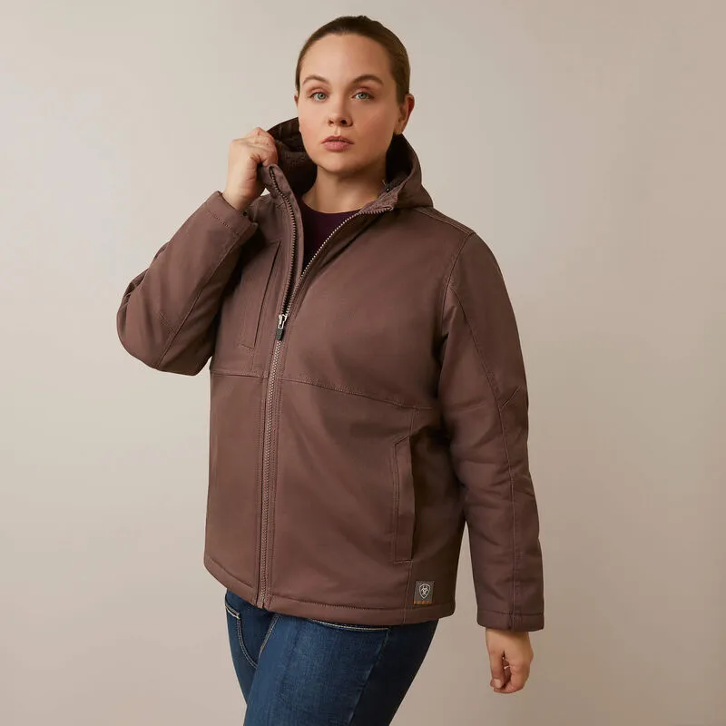 Ariat Women's Rebar DuraCanvas Insulated Jacket Peppercorn - 10046559