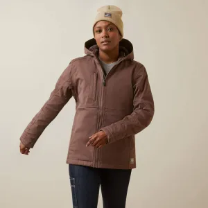 Ariat Women's Rebar DuraCanvas Insulated Jacket Peppercorn - 10046559