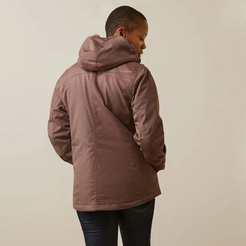 Ariat Women's Rebar DuraCanvas Insulated Jacket Peppercorn - 10046559