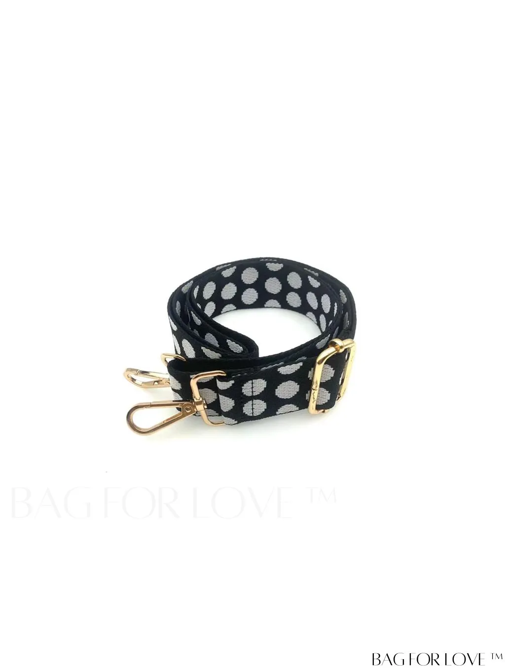 BagForLove - Chic and Multifunctional Bohemian Polka Dot Pattern Bag Strap with Adjustable Length, Intricately Embroidered Knit Jacquard, Ideal for Single Shoulder and Crossbody Colorful Bags