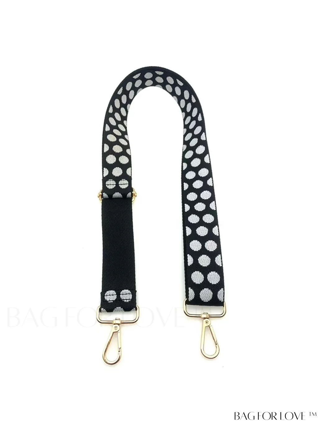 BagForLove - Chic and Multifunctional Bohemian Polka Dot Pattern Bag Strap with Adjustable Length, Intricately Embroidered Knit Jacquard, Ideal for Single Shoulder and Crossbody Colorful Bags