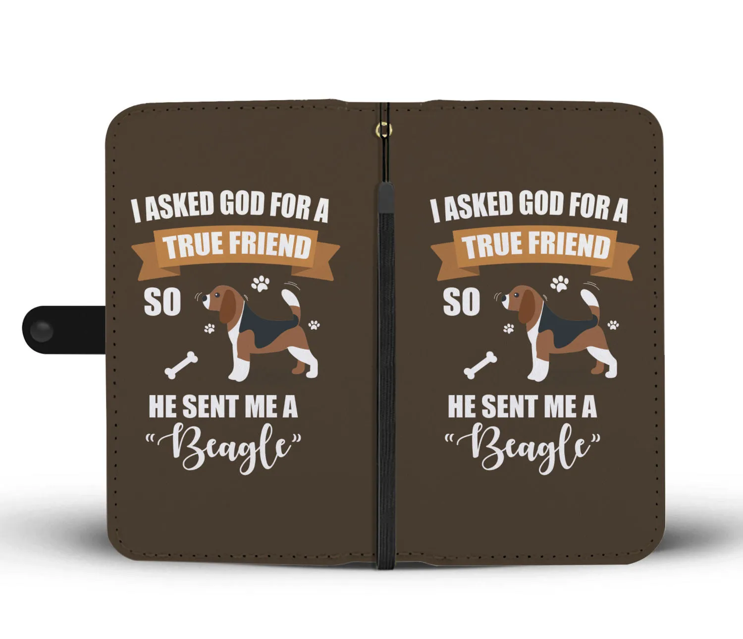 Beagle True Friend Phone Case Wallet