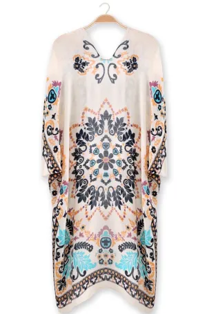 Beige Bohemian Kimono