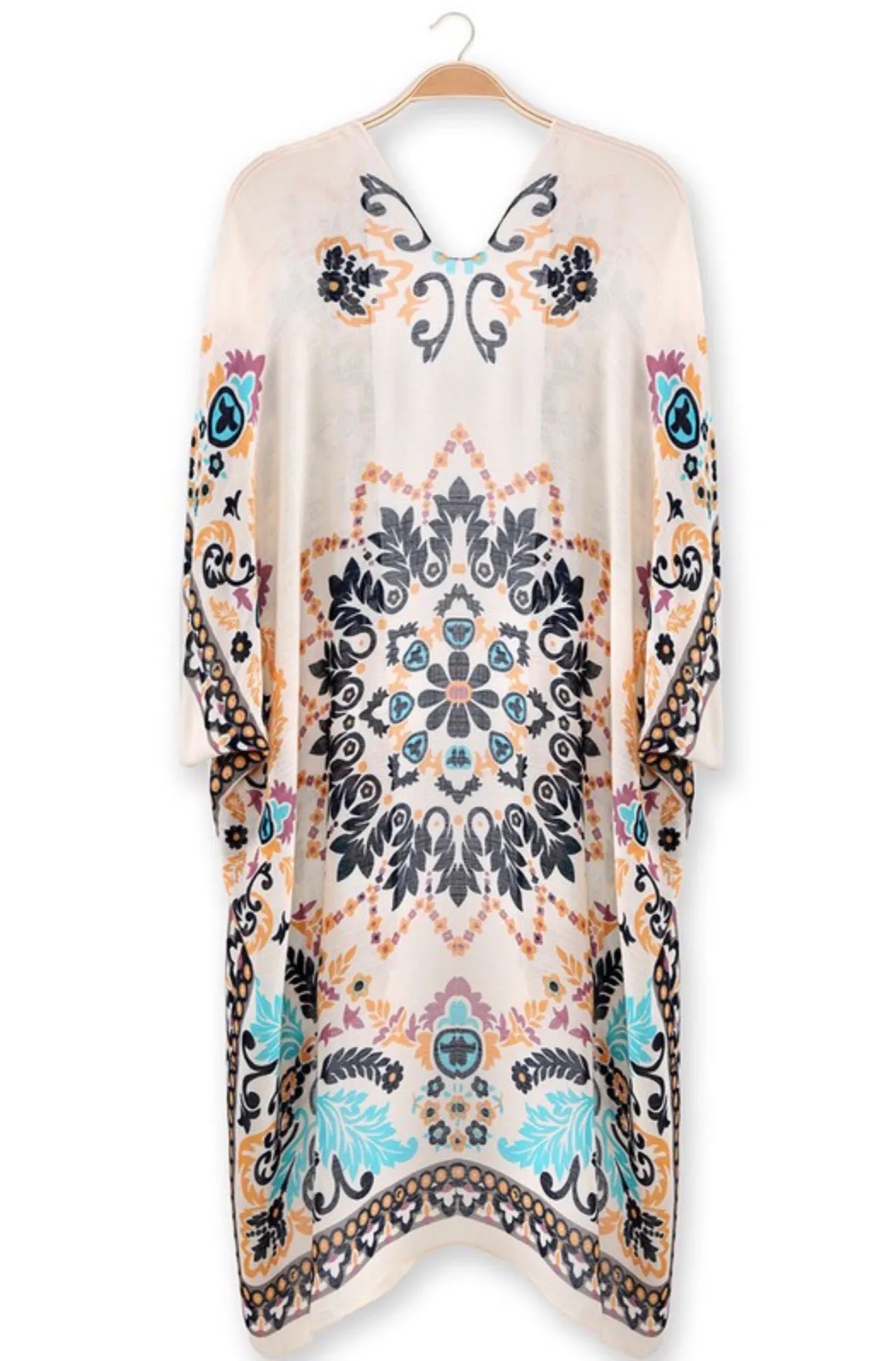 Beige Bohemian Kimono