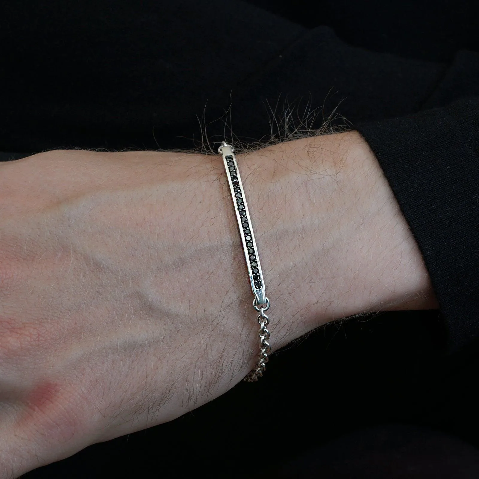 Black Diamond Lining Bracelet