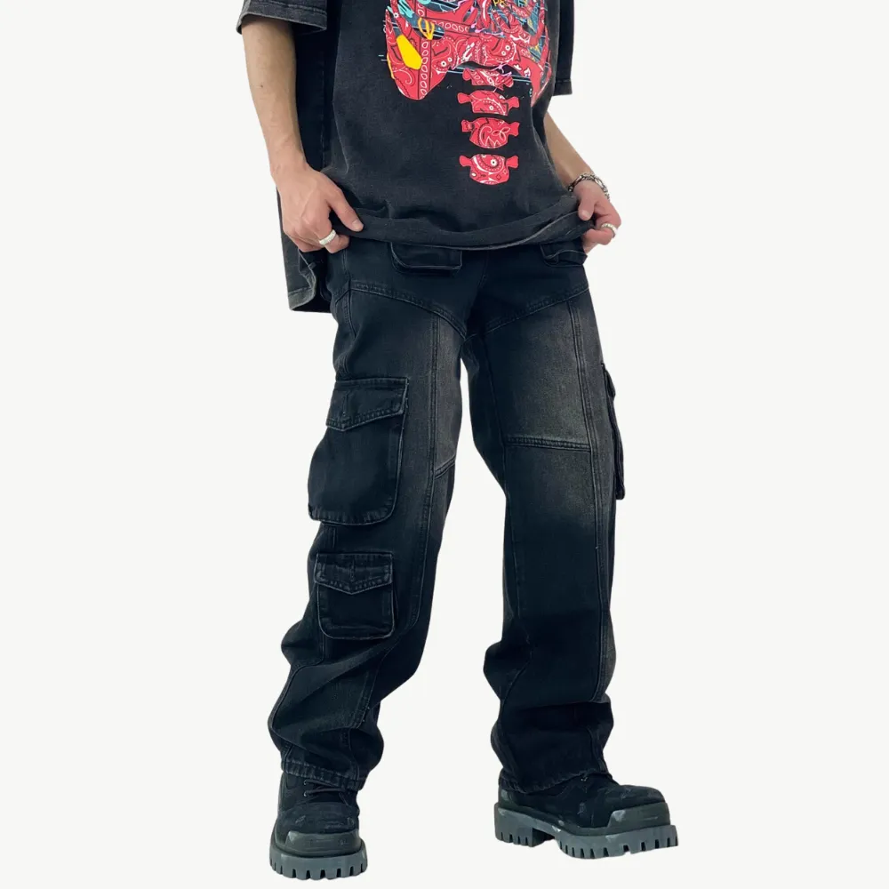 Black Street Pocket Jeans