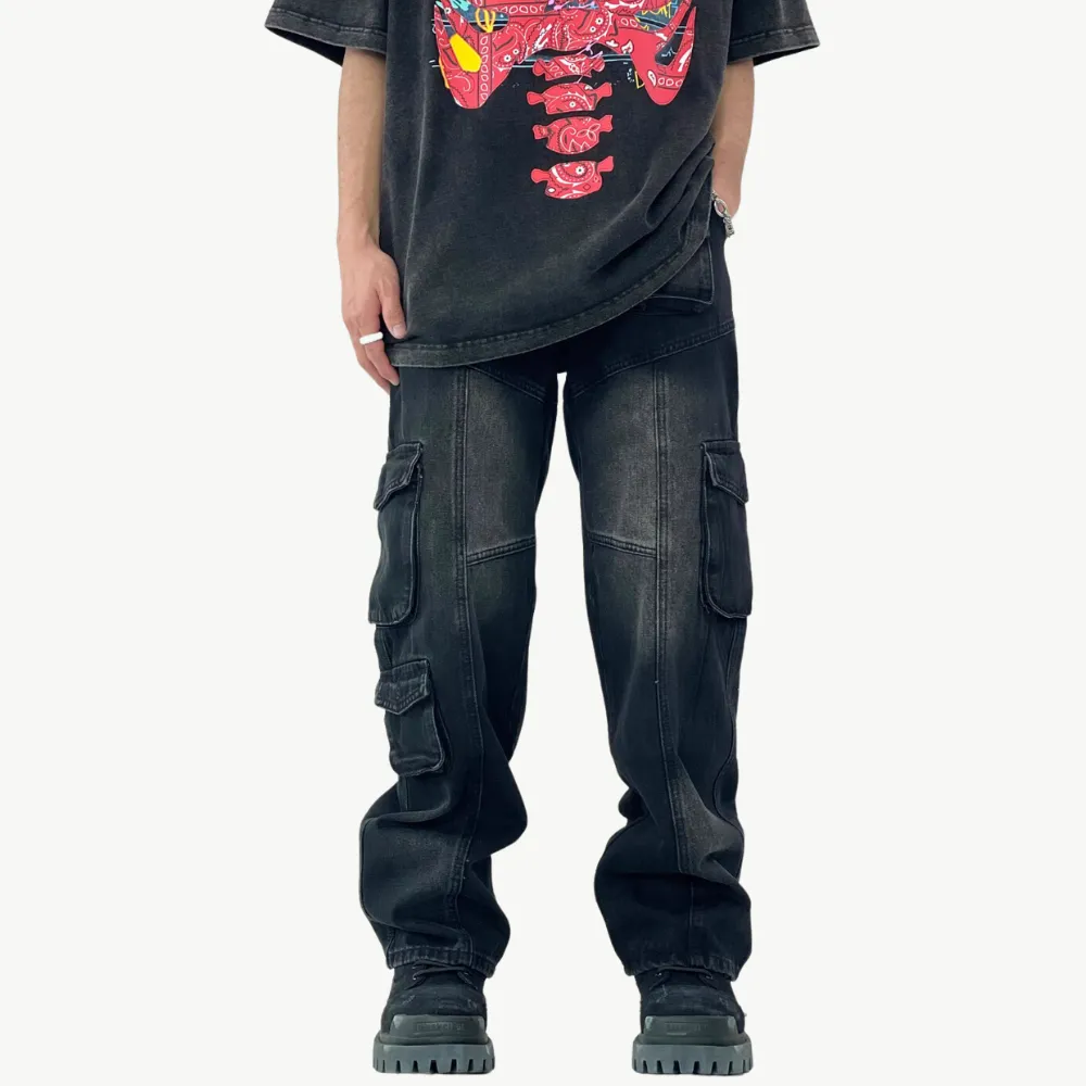 Black Street Pocket Jeans