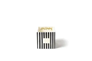 Black Stripe Medium Mini Nesting Cube
