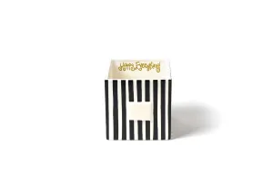 Black Stripe Nesting Cube Medium