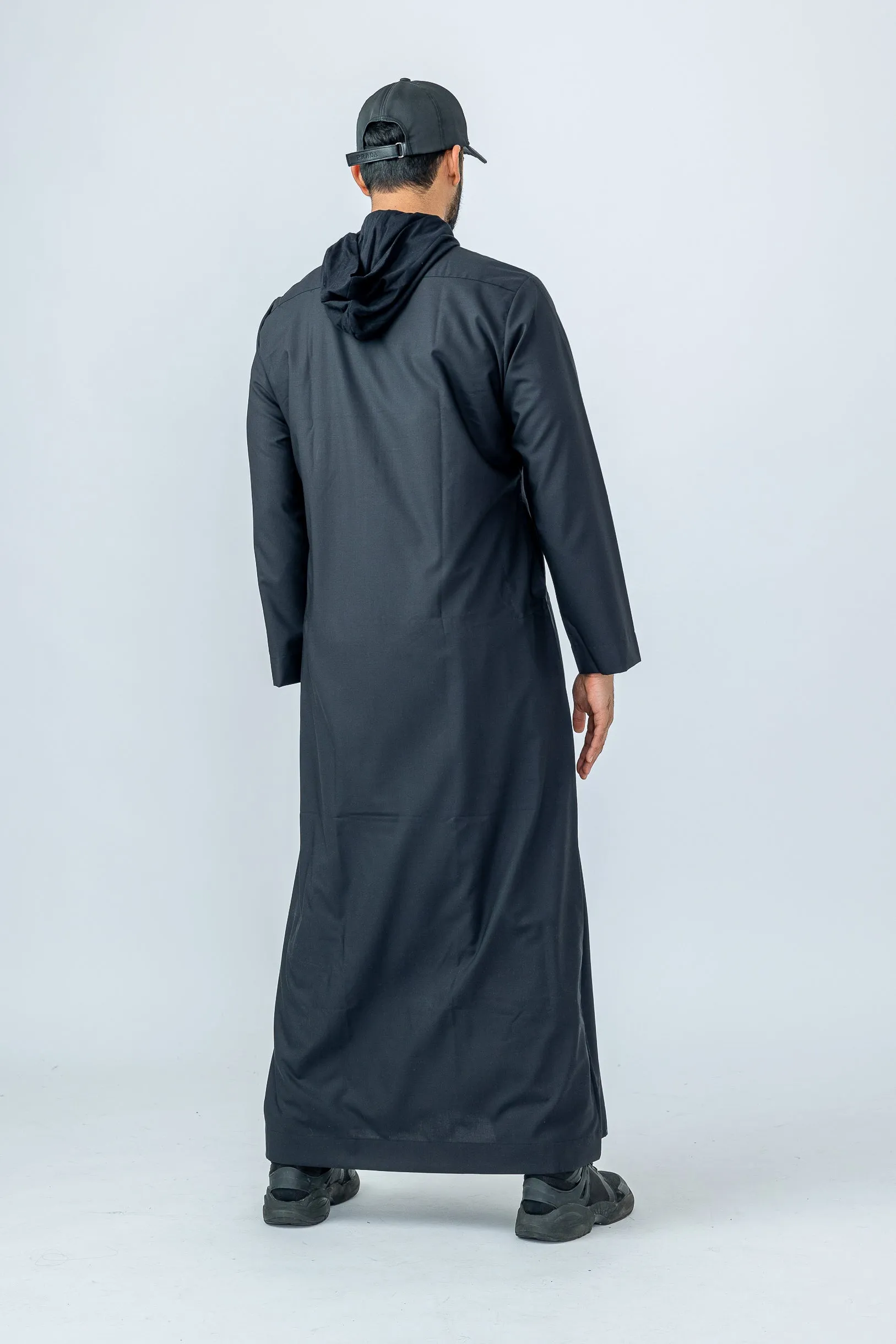 Black Urban Hooded Jubbah