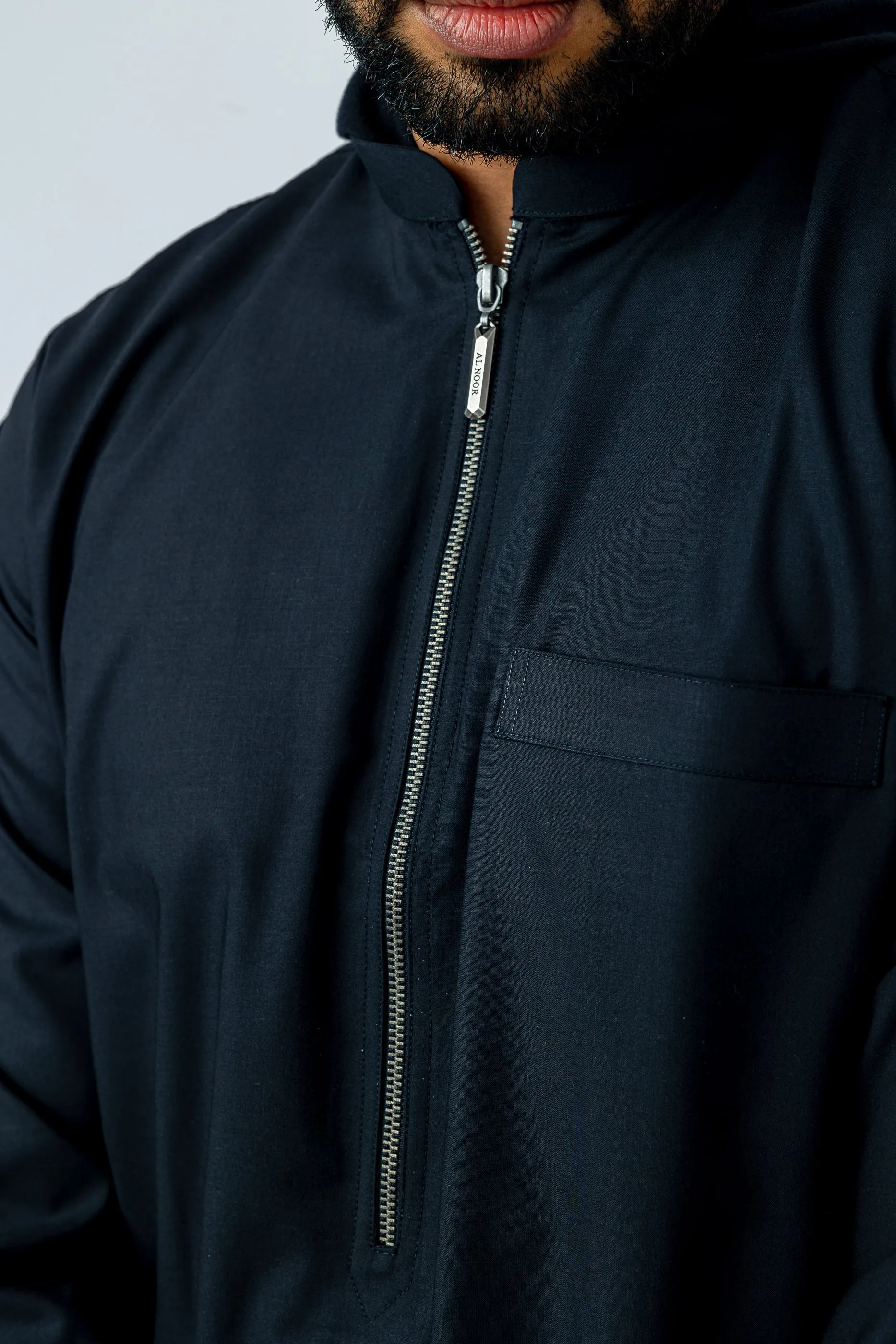 Black Urban Hooded Jubbah