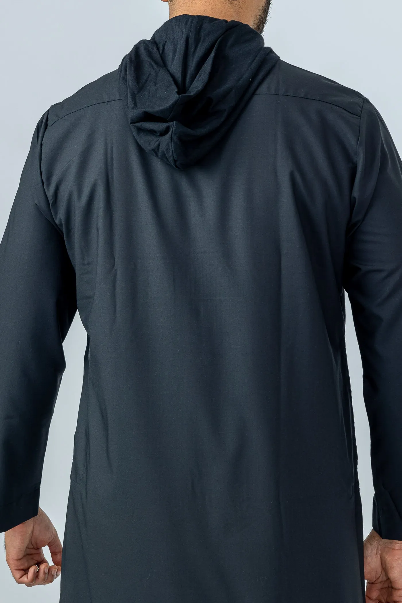 Black Urban Hooded Jubbah