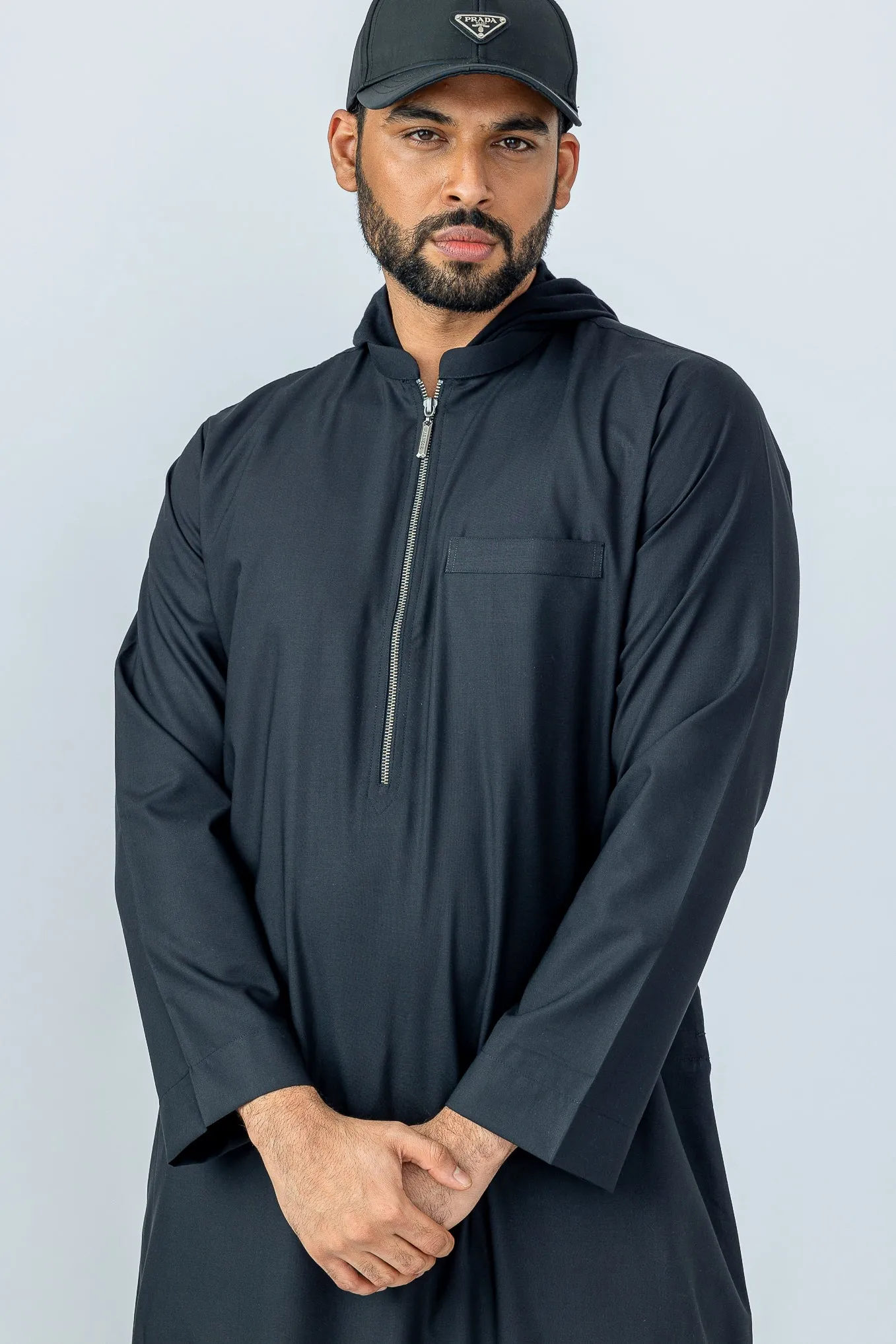 Black Urban Kids Hooded Thobe