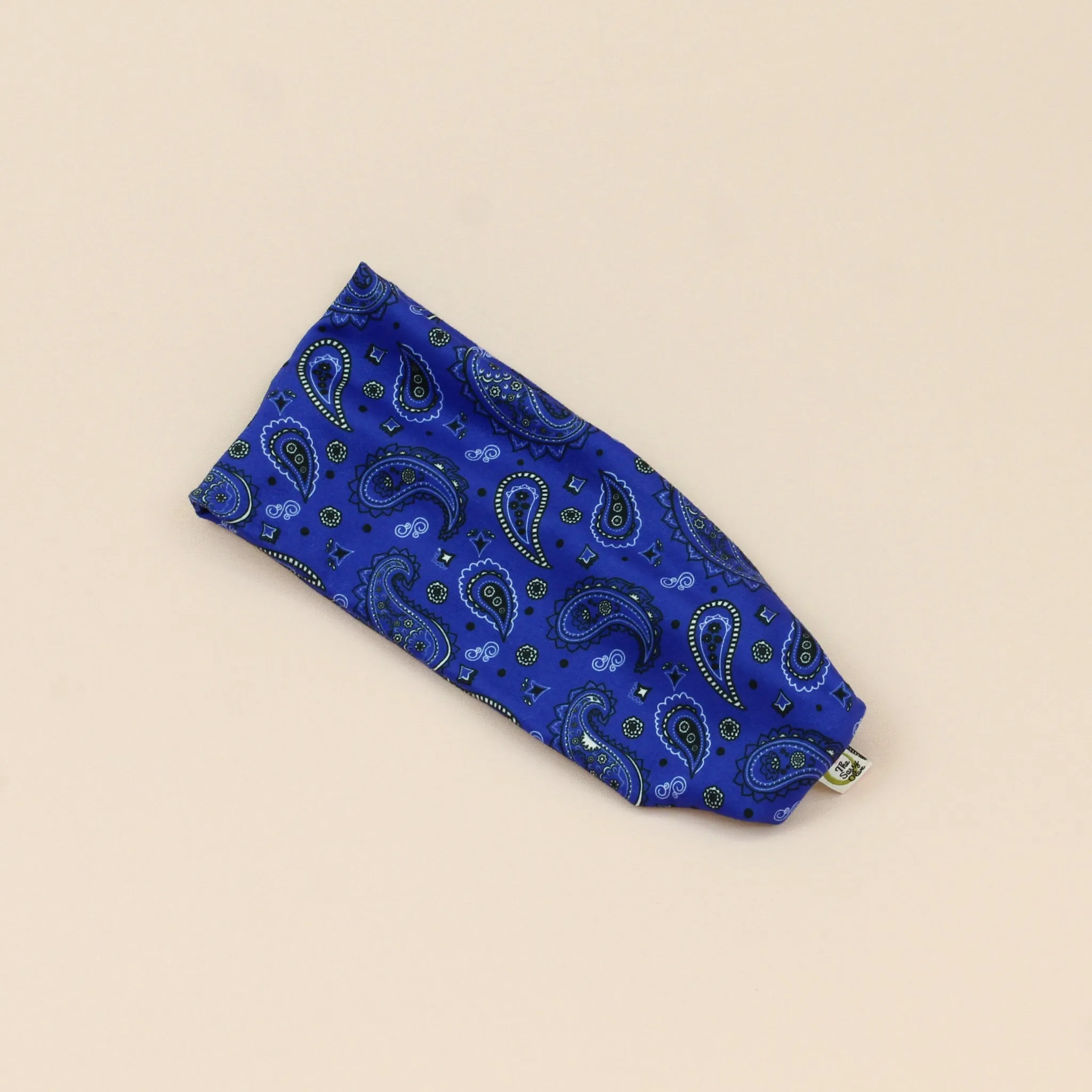 Blue Bandana Paisley Stretch Headband