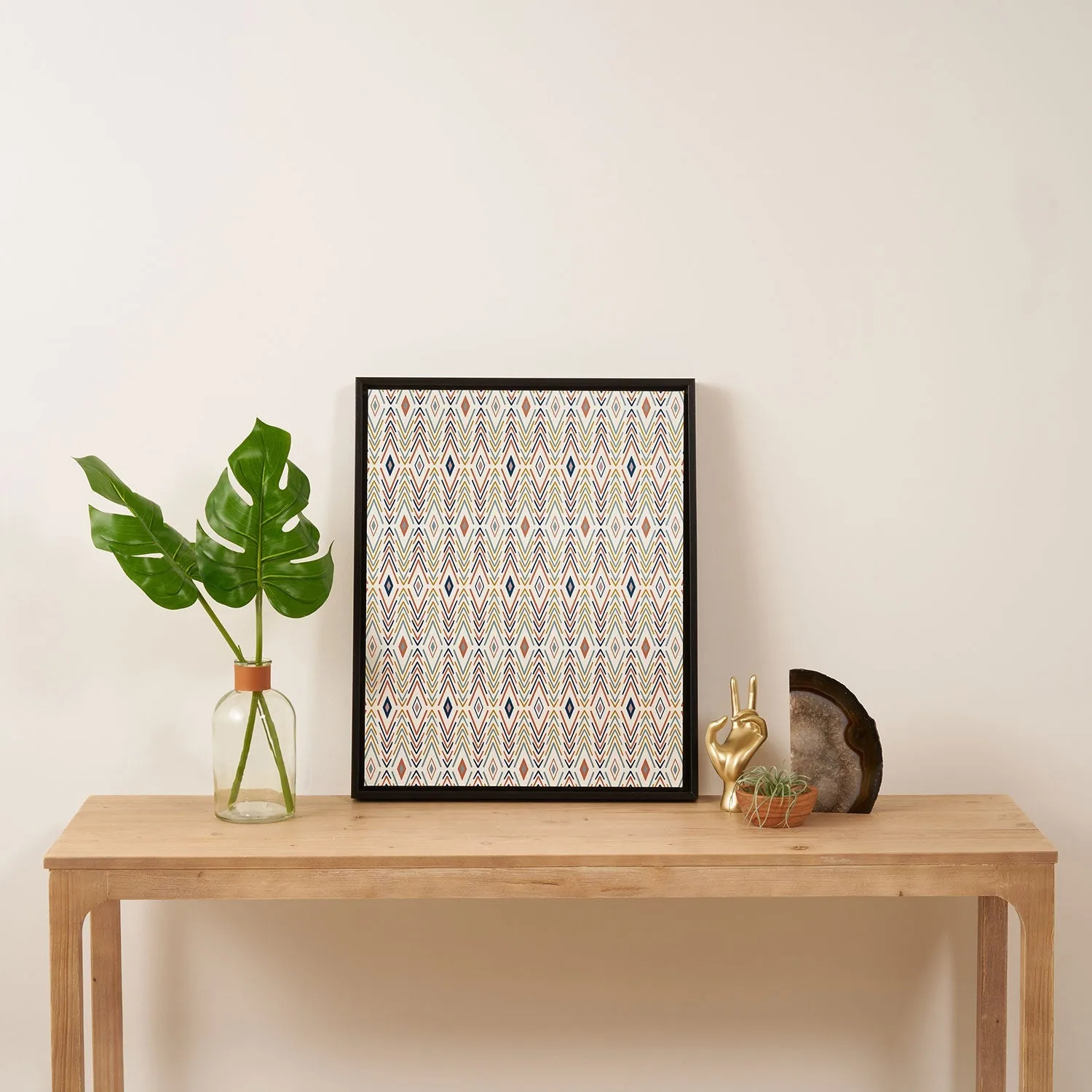 Bohemian Diamonds Art Canvas