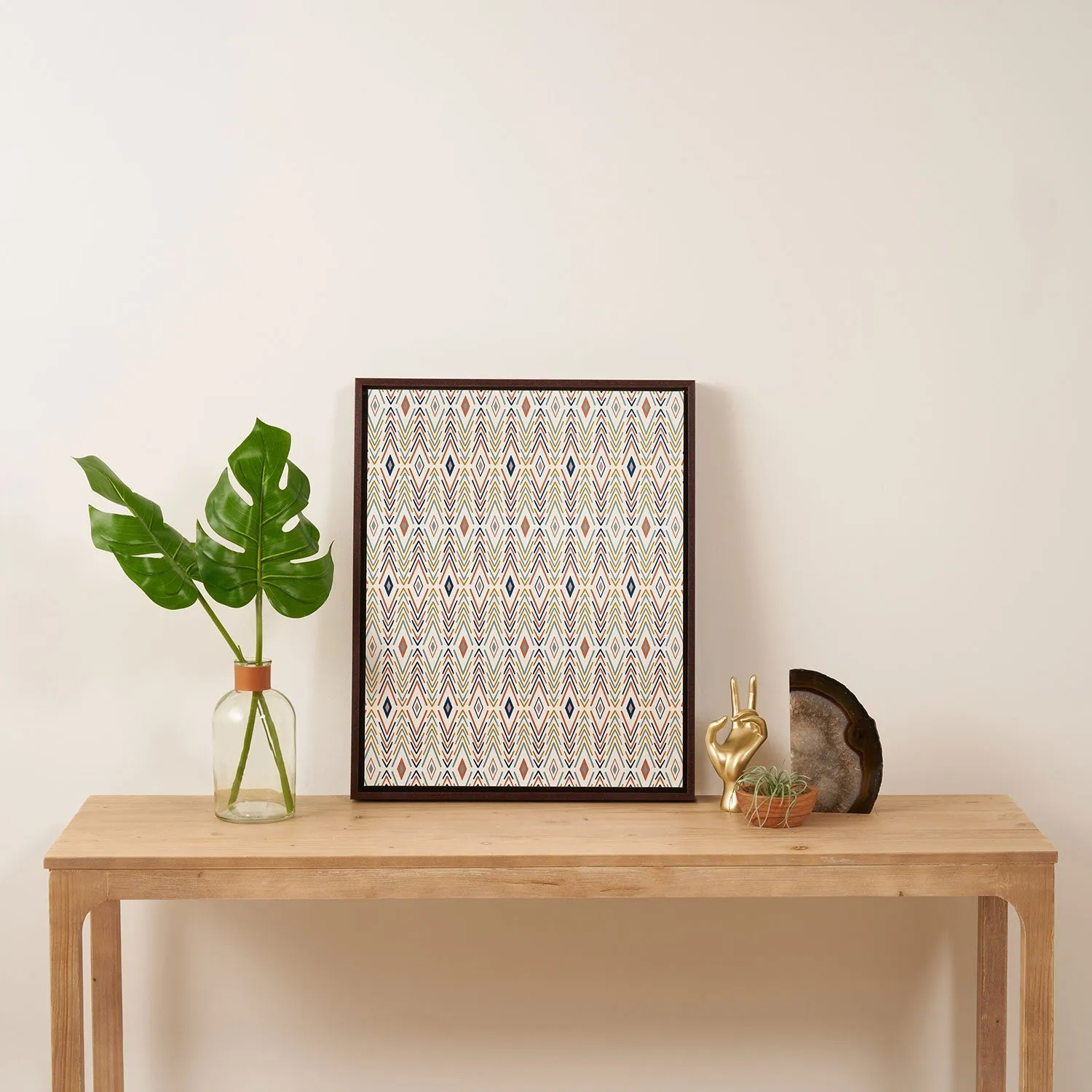 Bohemian Diamonds Art Canvas