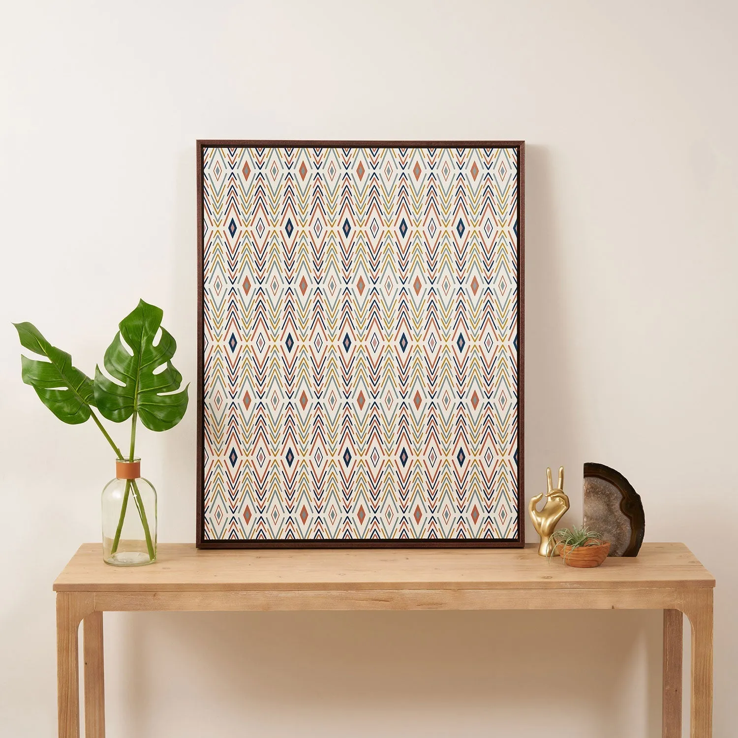 Bohemian Diamonds Art Canvas