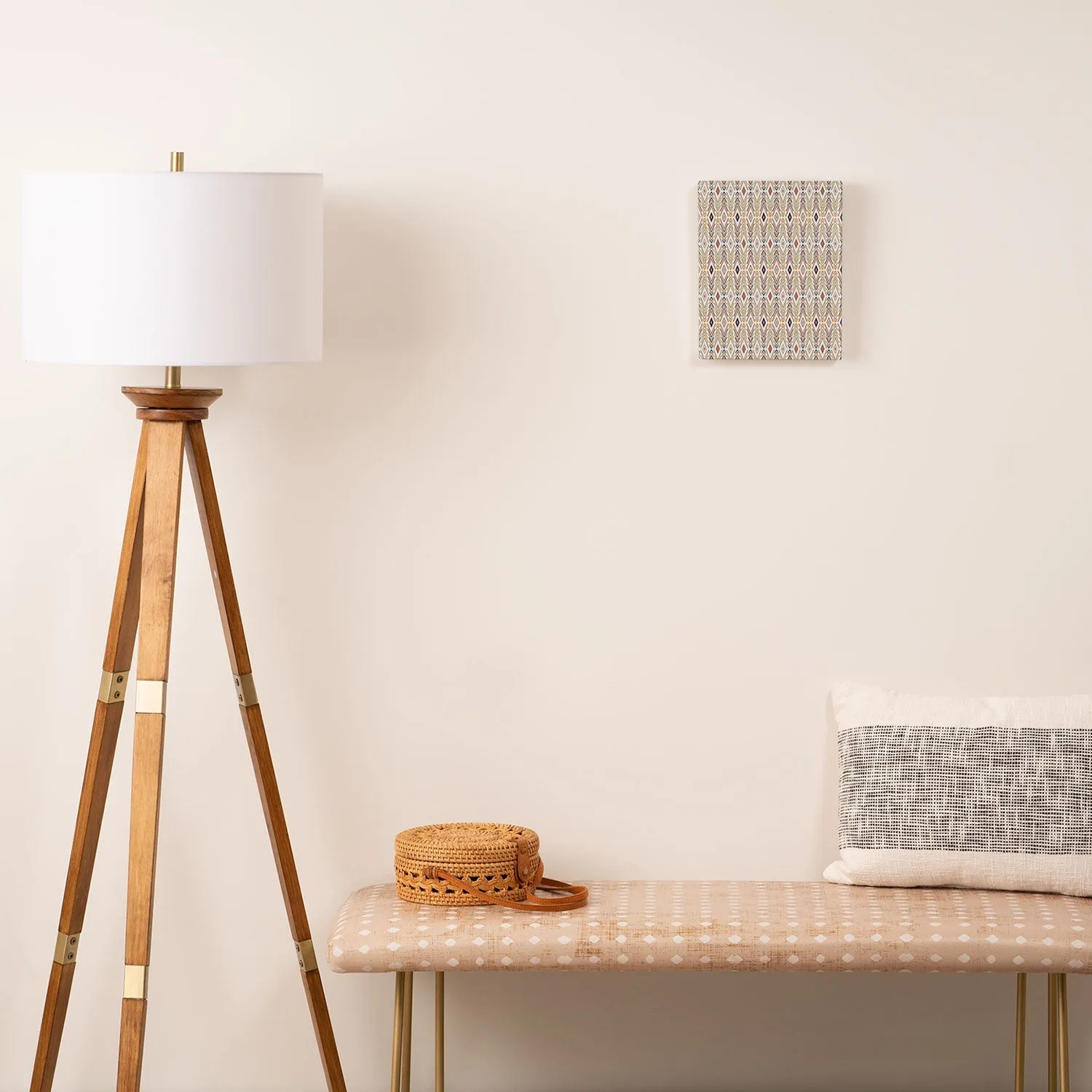 Bohemian Diamonds Art Canvas